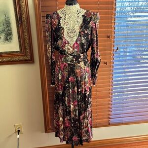 Vintage Scott McClintock Cottage-core Blouse Size 12 w/Pleated Skirt Size 10 EUC